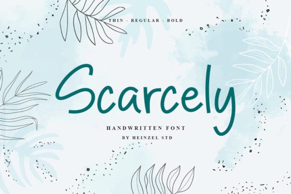 Scarcely Font Poster 1