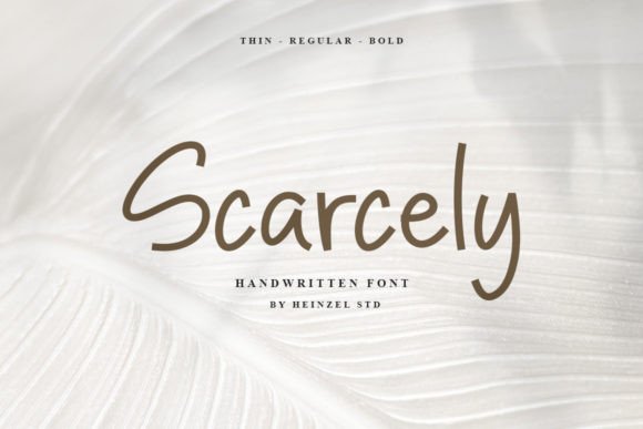 Scarcely Font Poster 2