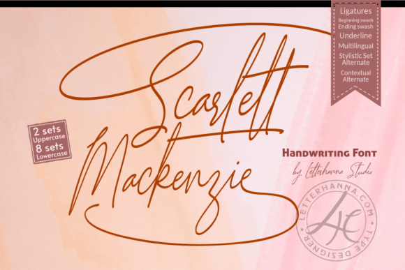 Scarlett Mackenzie Font Poster 1