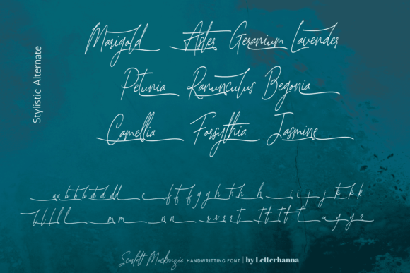 Scarlett Mackenzie Font Poster 7
