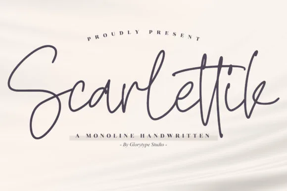 Scarlettik Font Scarlettik Font Poster 1