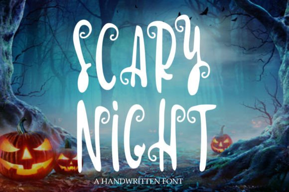 Scary Night Font Poster 1