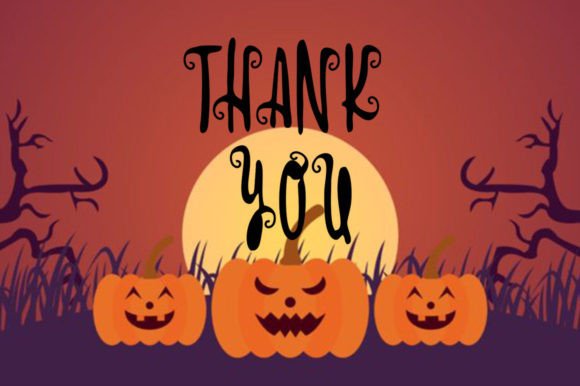 Scary Night Font Poster 6