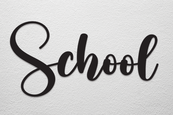 School Font