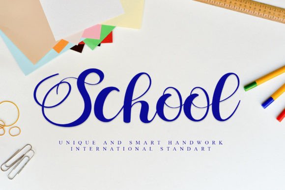 School Font Poster 1