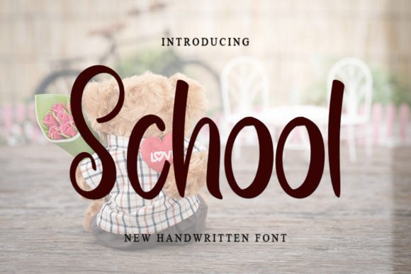 School Font Poster 1