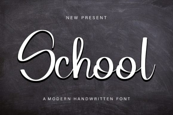 School Font Poster 1