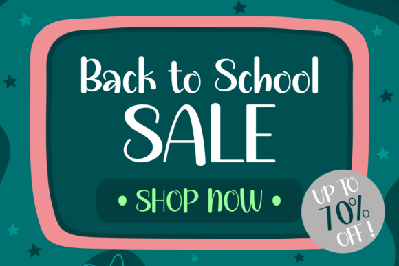 School Awesome Font Poster 2