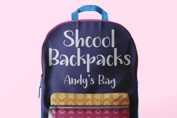 School Awesome Font Poster 4