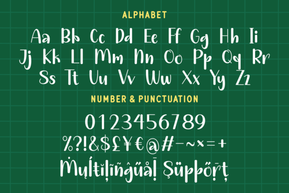 School Awesome Font Poster 6