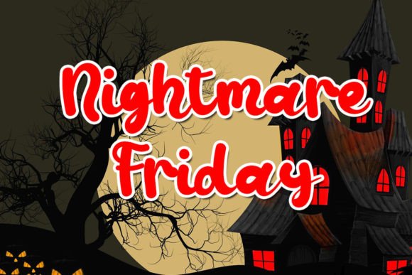 School Halloween Font Poster 2