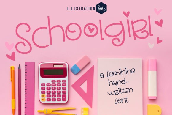 Schoolgirl Font Poster 1