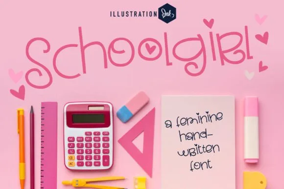 Schoolgirl Font Schoolgirl Font Poster 1