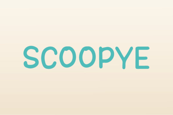 Scoopye Font Poster 1