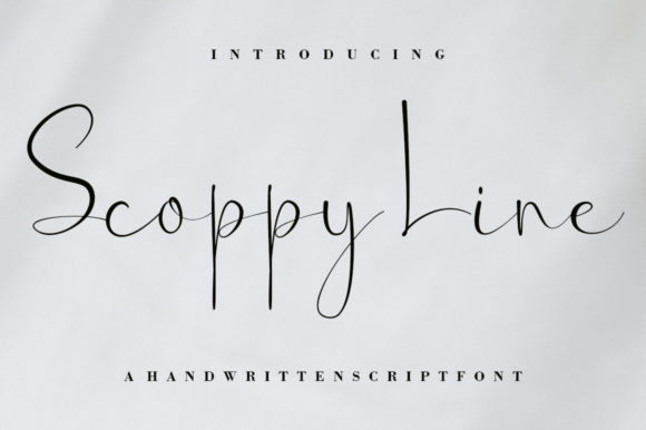 Scoppy Line Font Poster 1