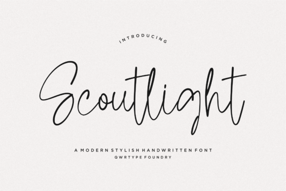 Scoutlight Font Poster 1