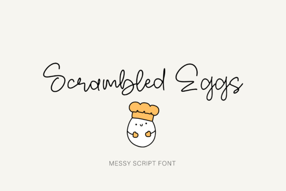 Scrambled Eggs Font Poster 1
