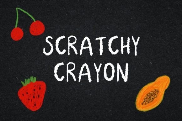 Scratchy Crayon Font