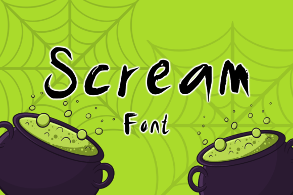 Scream Font Poster 1