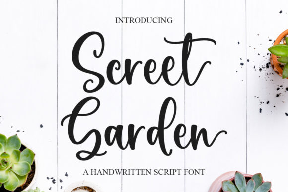 Screet Garden Font Poster 1