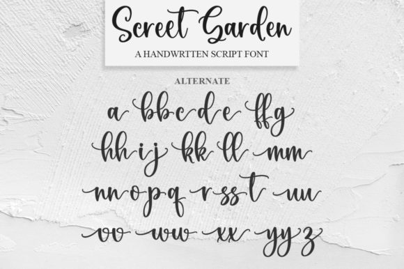 Screet Garden Font Poster 7