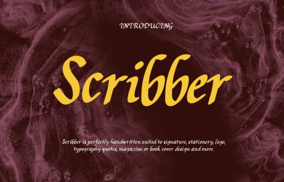 Scribber Font Poster 1