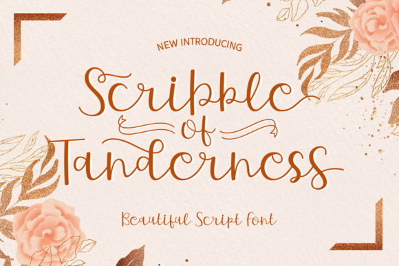 Scribble of Tenderness Font Poster 1