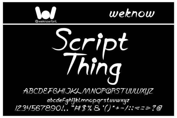 Script Thing Font