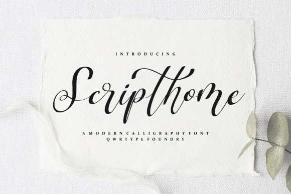 Scripthome Font Scripthome Font Poster 1