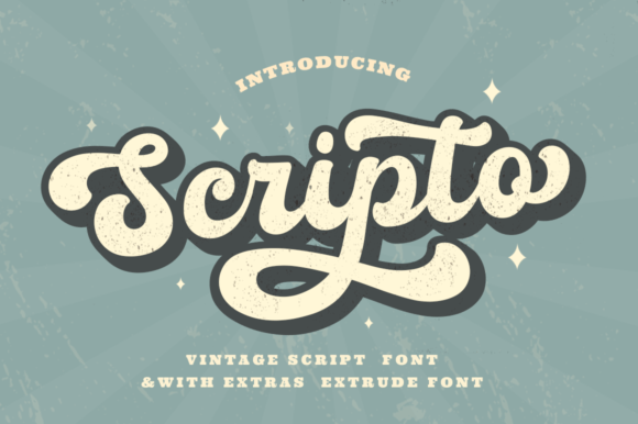 Scripto Font Poster 1