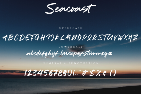 Seacoast Font Poster 15