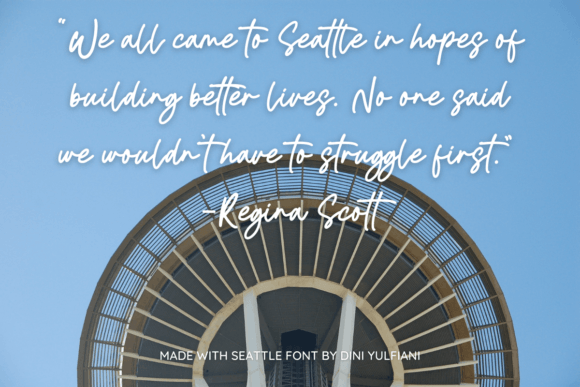 Seattle Font Poster 2