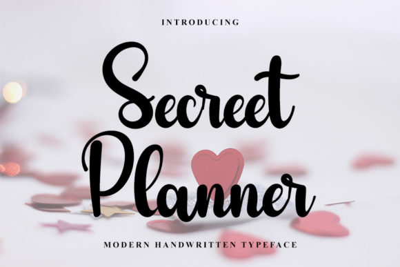 Secreet Planner Font Poster 1