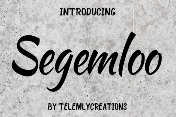 Segemloo Font Poster 1