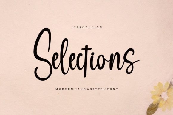 Selections Font Poster 1