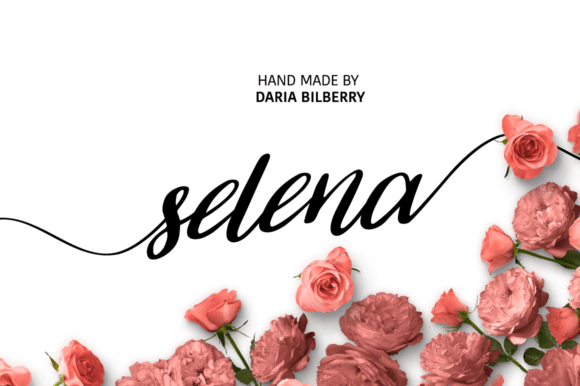 Selena Font Selena Font Poster 1