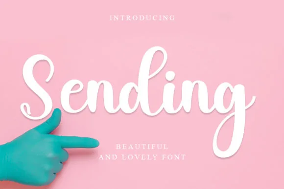 Sending Font Sending Font Poster 1