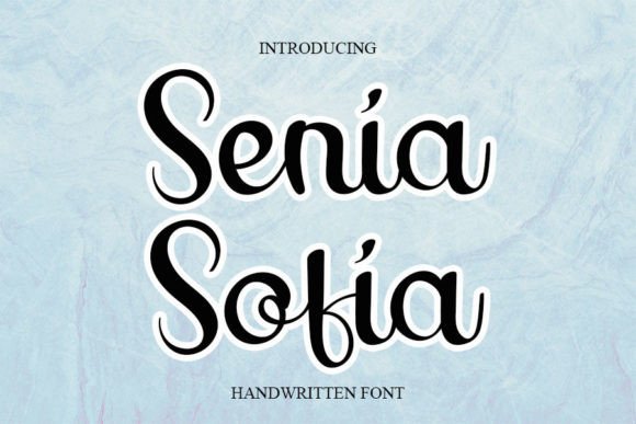 Senia Sofia Font Poster 1