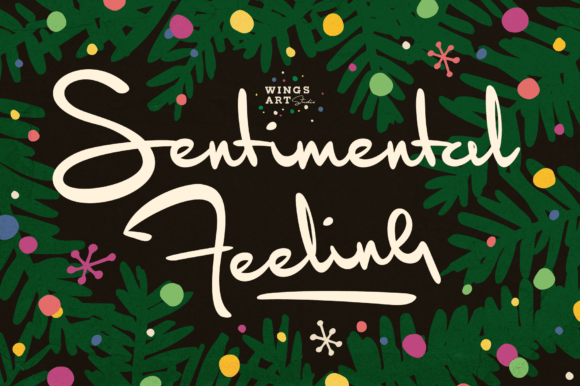 Sentimental Feeling Font Poster 1