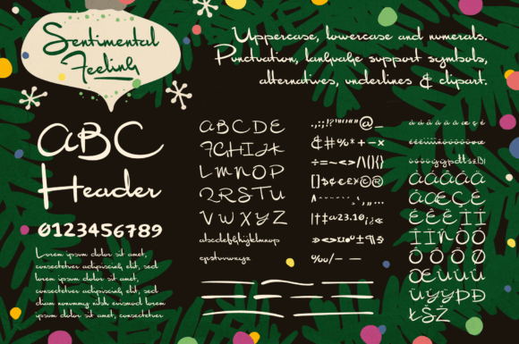Sentimental Feeling Font Poster 10