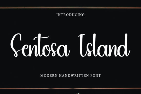 Sentosa Island Font Poster 1