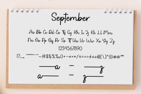 September Font Poster 7