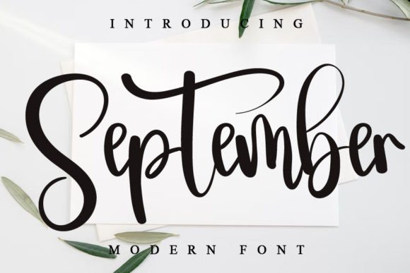 September Font Poster 2