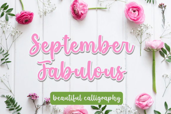 September Fabulous Font September Fabulous Font Poster 1