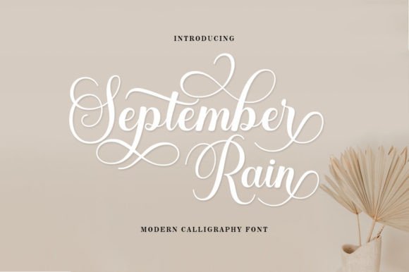 September Rain Font Poster 1