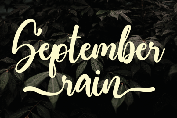 September Rain Font Poster 1