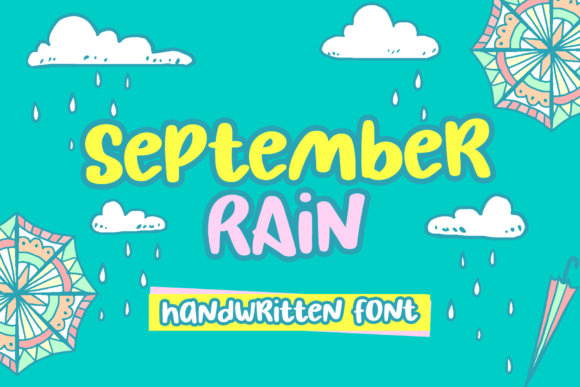 September Rain Font September Rain Font Poster 1