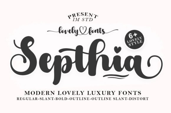 Septhia Font Poster 1