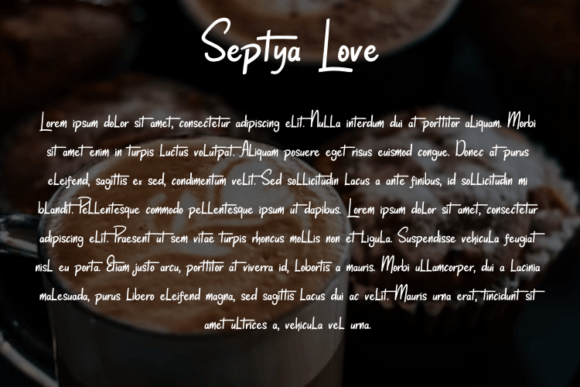 Septya Love Font Poster 4