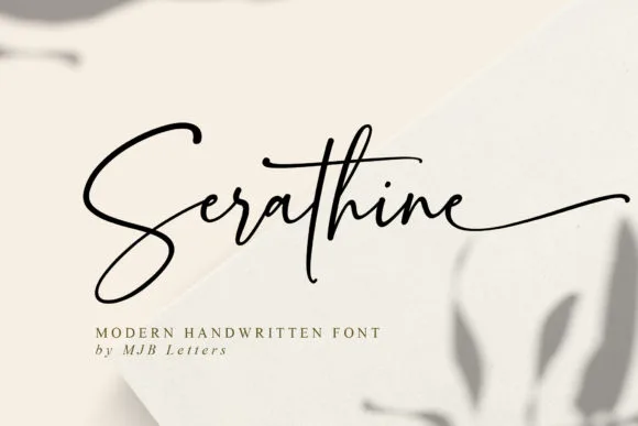 Serathine Font Poster 1